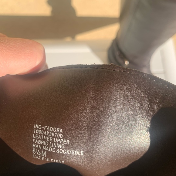 NWT INC International Concepts dark brown leather tall boots size 6.5M - Picture 15 of 16